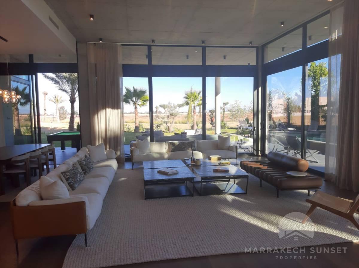 Luxury Contemporary Villa for sale front line Golf Marrakech